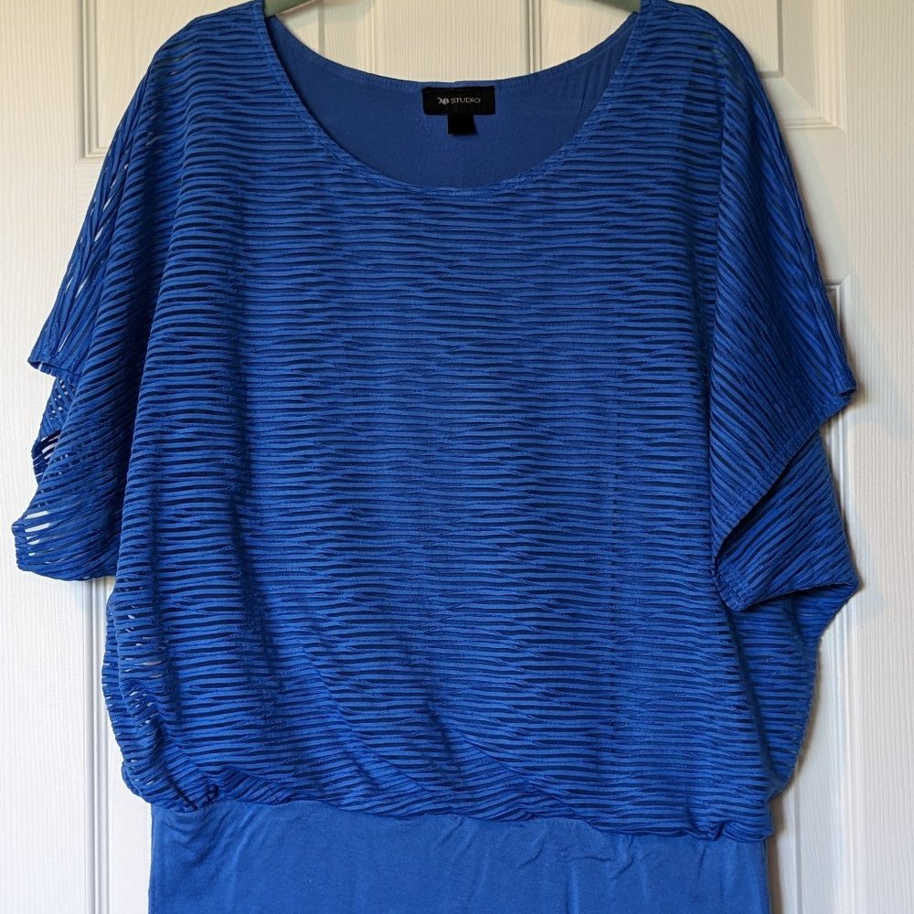 Flowy Blue Top by AB Studio Size Large